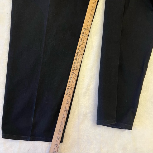 Gloria Vanderbilt Black Tapered Leg Stretch Jeans Sz 24W EUC - Picture 7 of 7